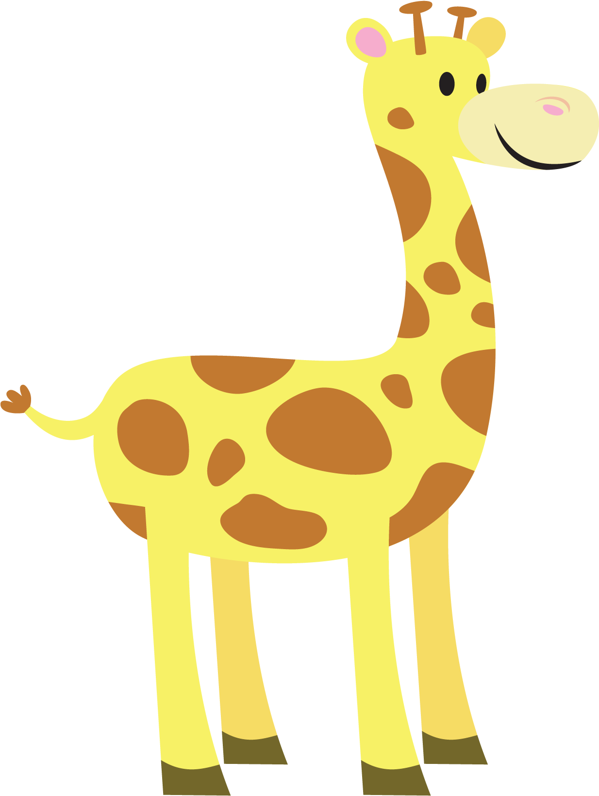 Giraffe Clip Art - Clip Art (1350x1800)