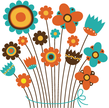 Vector Flowers, Children Painting, Children Drawing, - Flowers Kids Illustration (374x370)