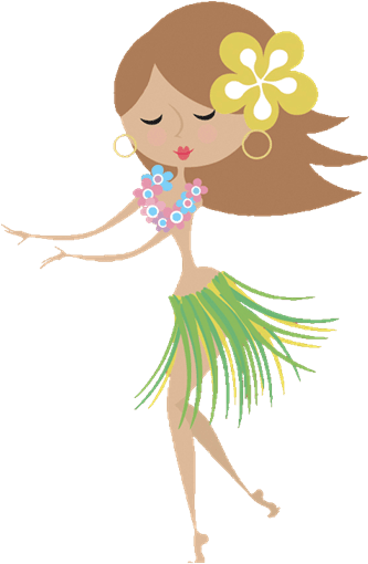 Hula Girl Clip Art (600x512)