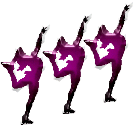 Gymnastics Sport Clip Art - Synchro Figures Skating Clip Art (750x563)