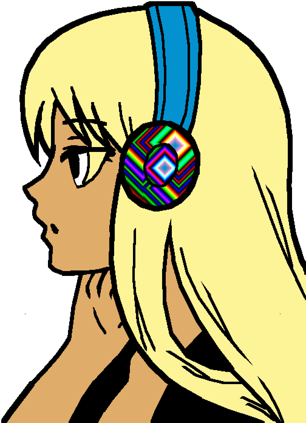 Nervous - Anime Girl Drawing Easy (1008x1392)