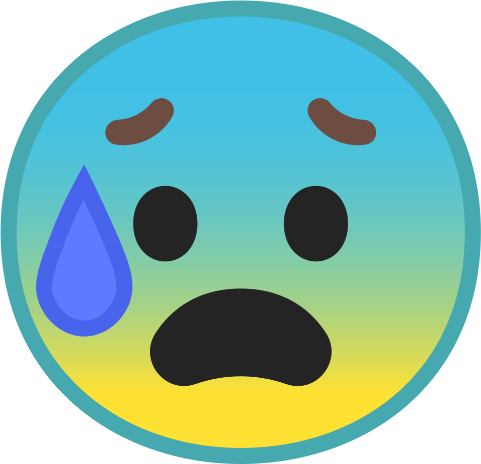 Anxious Face With Sweat Icon - Sweat Png (1024x1024)