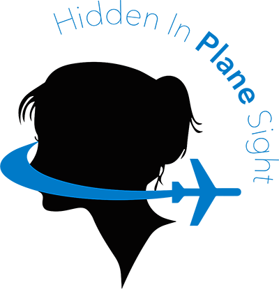 Hidden In Plane Sight - Logo Of A Flight Attendant (400x415)