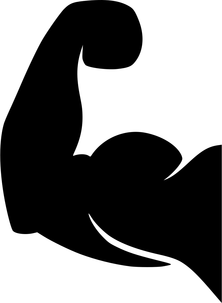 Valentine Clip Art Free Download - Muscle Arm Icon Png (716x980)