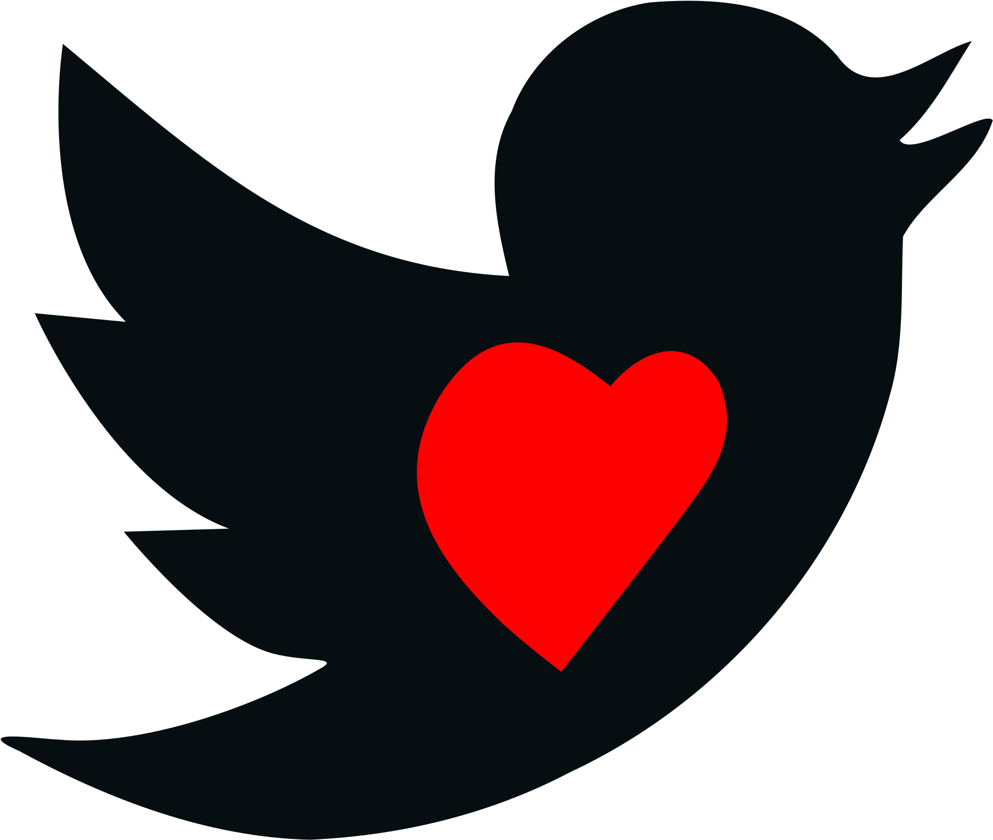 Free Photos > Vector Images > Valentine's Day Tweet - Simbolo De Twitter Transparente (2400x2400)