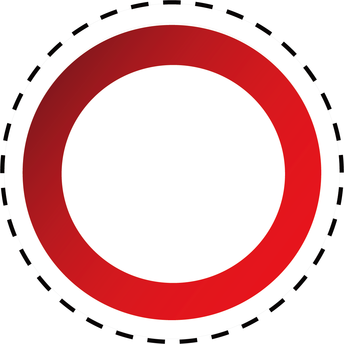 Circular Dotted Line - Circle (1196x1197)