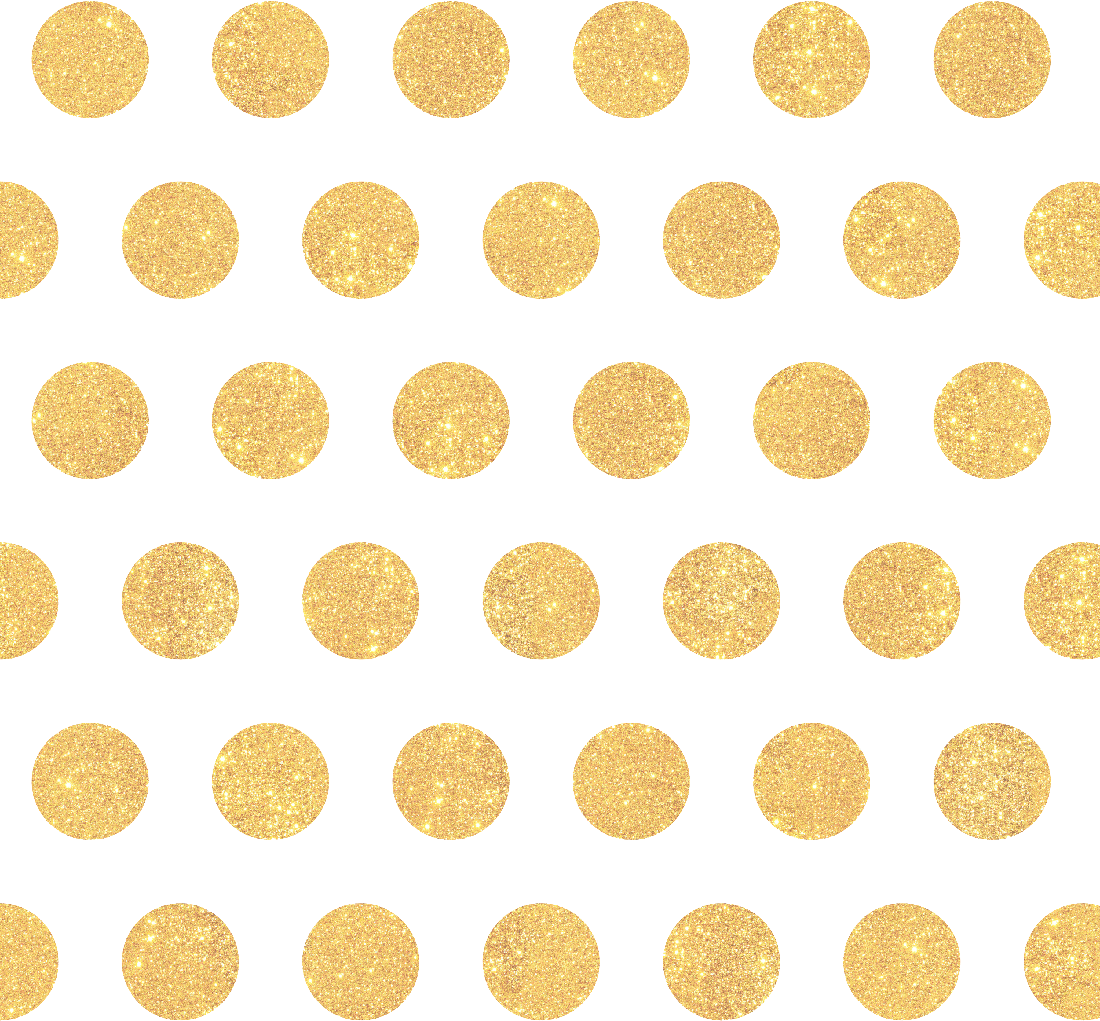 Polka Dot Gold Circle Pattern - Gold Polka Dots Png (3600x3600)