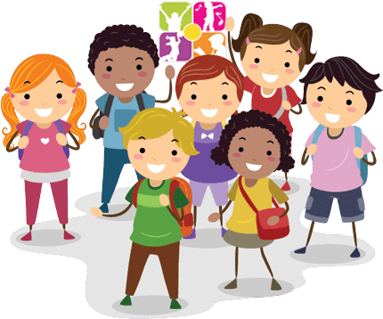 School News - Kc - Boys And Girls Cartoon Group (600x400)