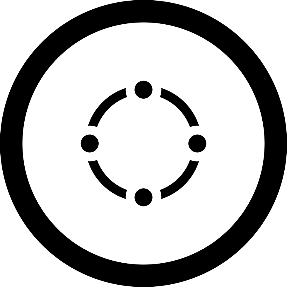 Dots Circle In Circular Symbol Comments - Number 6 In A Circle (980x980)