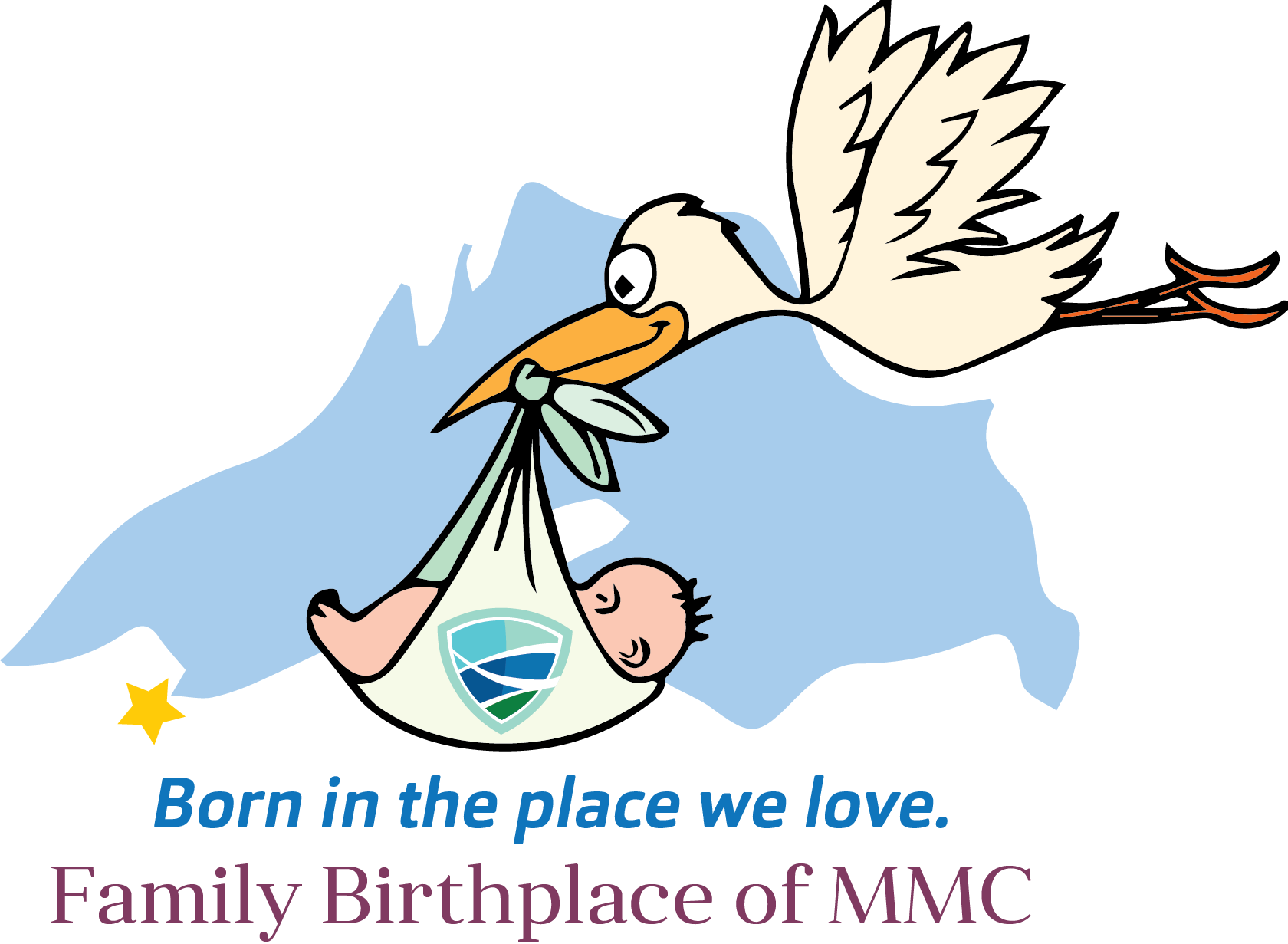 Family Birthplace Stork - Baby (1680x1231)