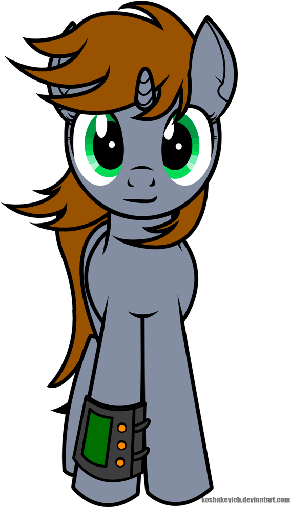 [foe] Littlepip Animation By Koshakevich - Mlp Little Pip Gif (650x1000)