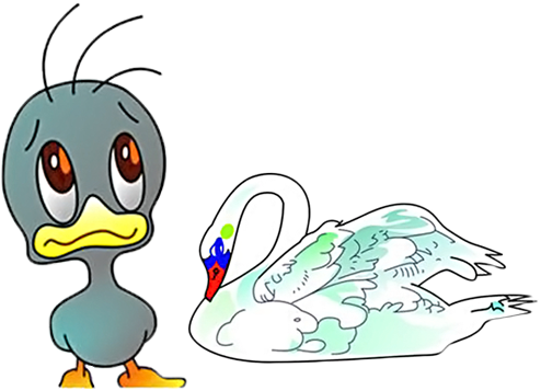 The Ugly Duckling Cygnini Performance Cartoon Illustration - The Ugly Duckling (669x500)