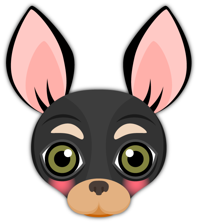 Black Tan Chihuahua Emoji Stickers For Imessage - Chihuahua (646x731)