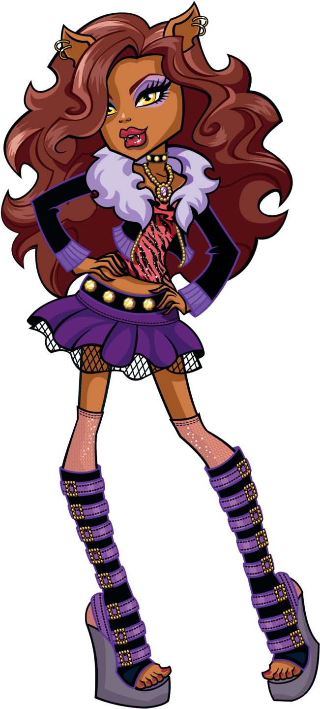 Monster High Clawdeen Wolf Clipart - Monster High Clawdeen Wolf (1024x1536)