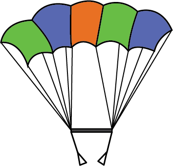 Parachute Clip Art - Parachute Clip Art (354x341)