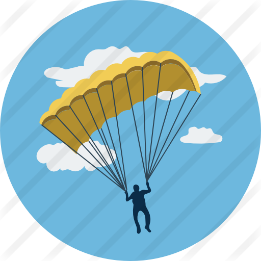 Parachute - Parachute Sky Diving Cufflinks (solid Bronze) (512x512)