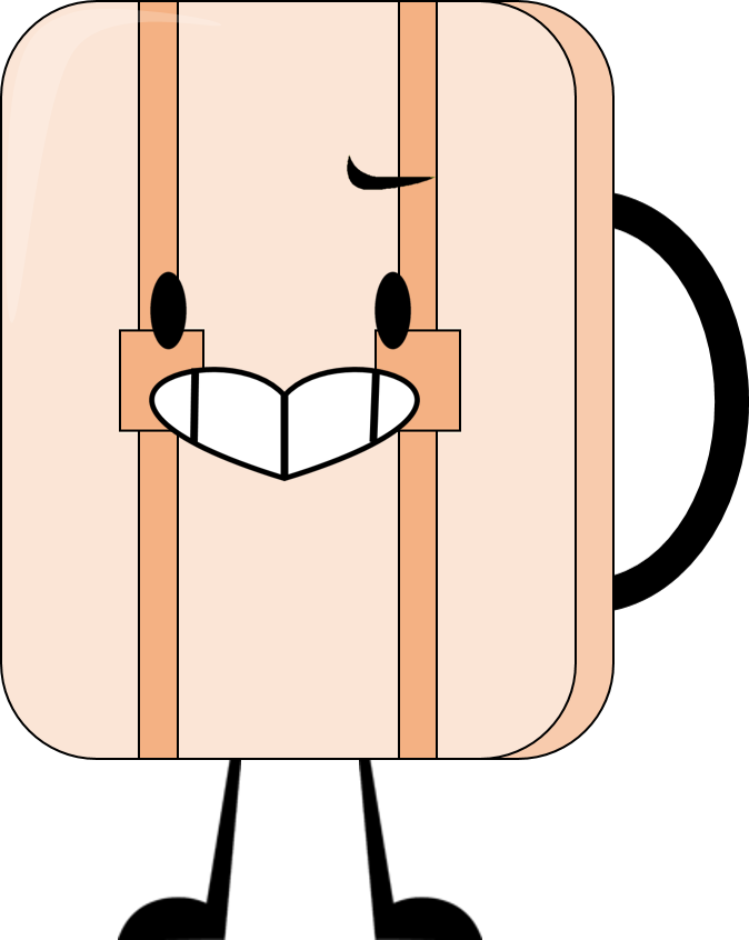 Parachute Bag Pose - Cartoon (674x846)