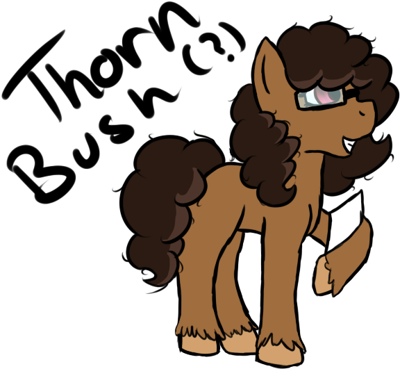 Thorn Bush - Cartoon (590x544)