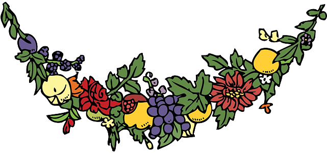 Fruit Border Clip Art (640x320)