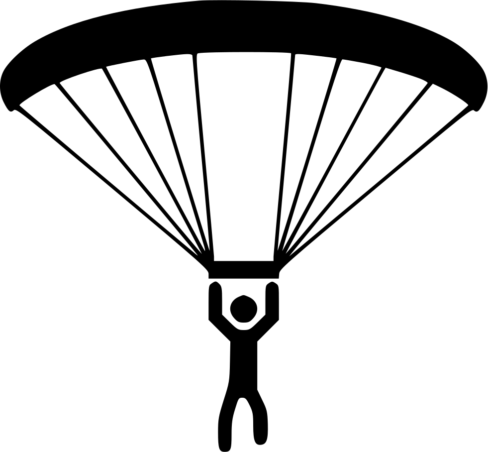 Png File Svg - Paragliding Drawing (981x908)