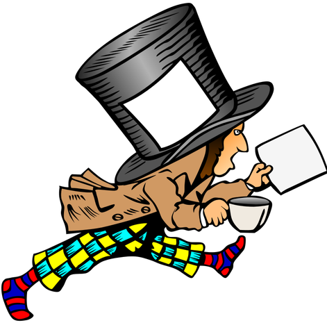 Alice In Gambling Card Wonderland Vector Clip Art Public - Alicia En El Pais De Las Maravillas [book] (470x500)