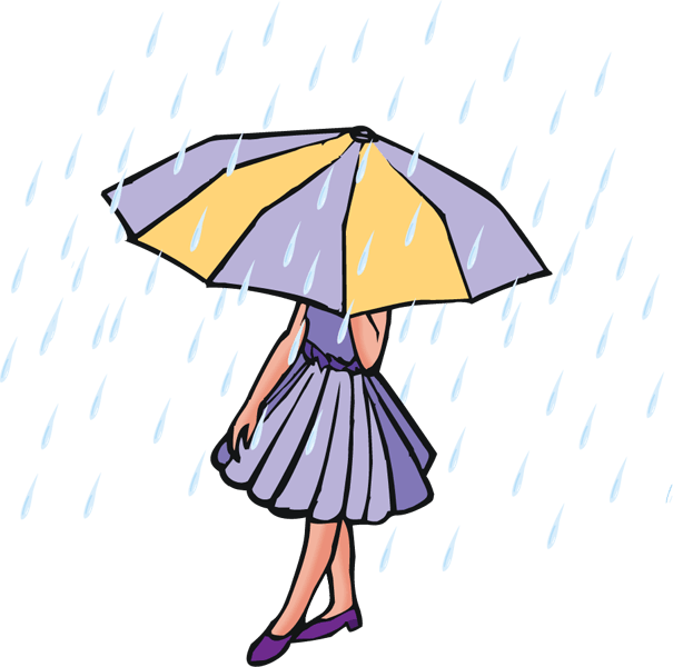 Rain Clipart - Rainy Day Clipart Png (605x600)