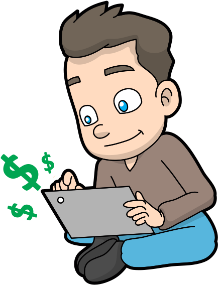 Cartoon Guy Making Money Online - Wikimedia Commons (816x1056)