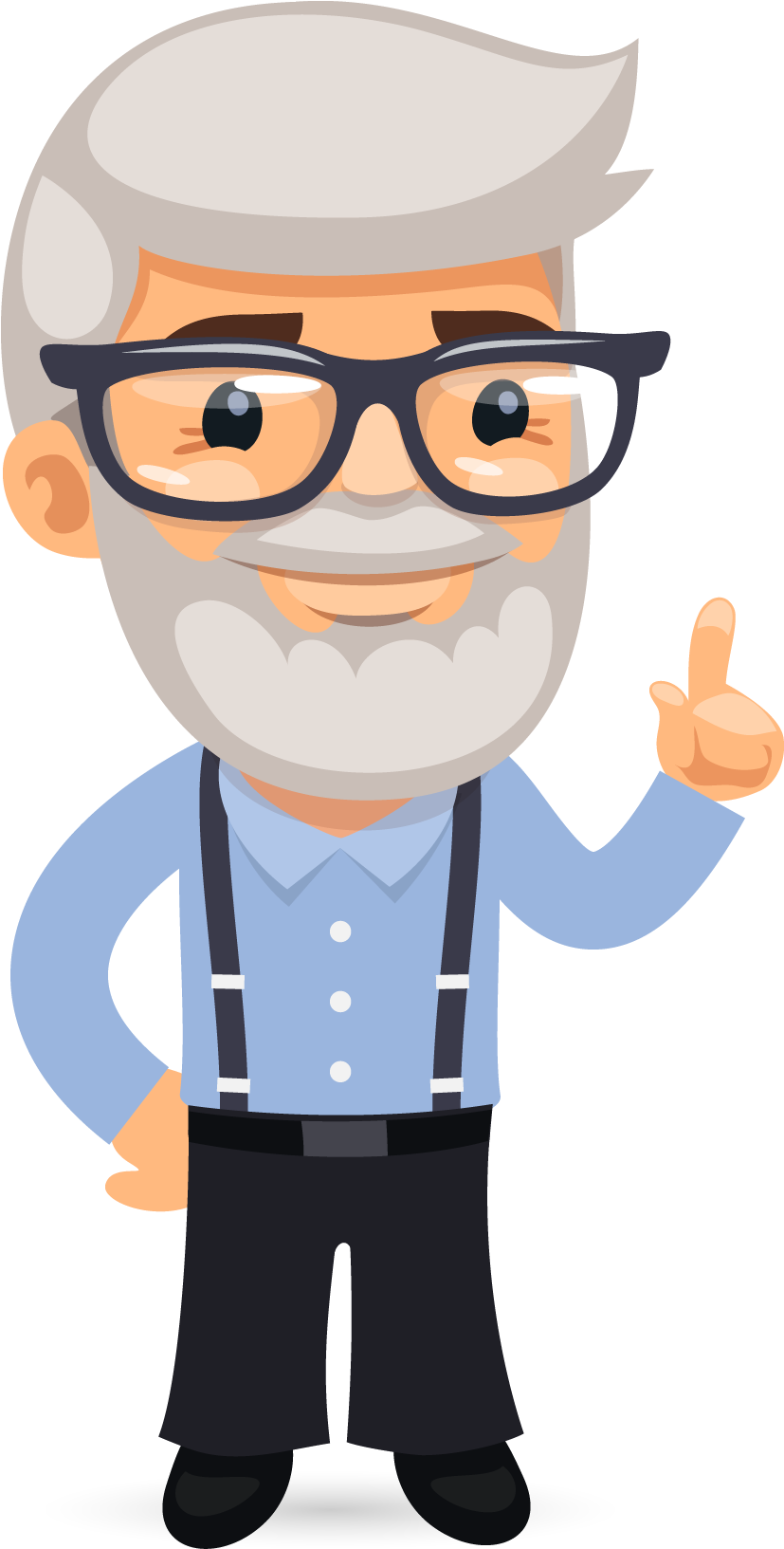 Cartoon Senior Mathematics Professor Picture - Cartoon (834x1636)