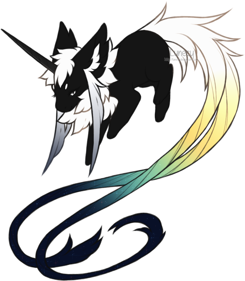 Supermassive Black Hole By Lunecy - Illustration (835x957)