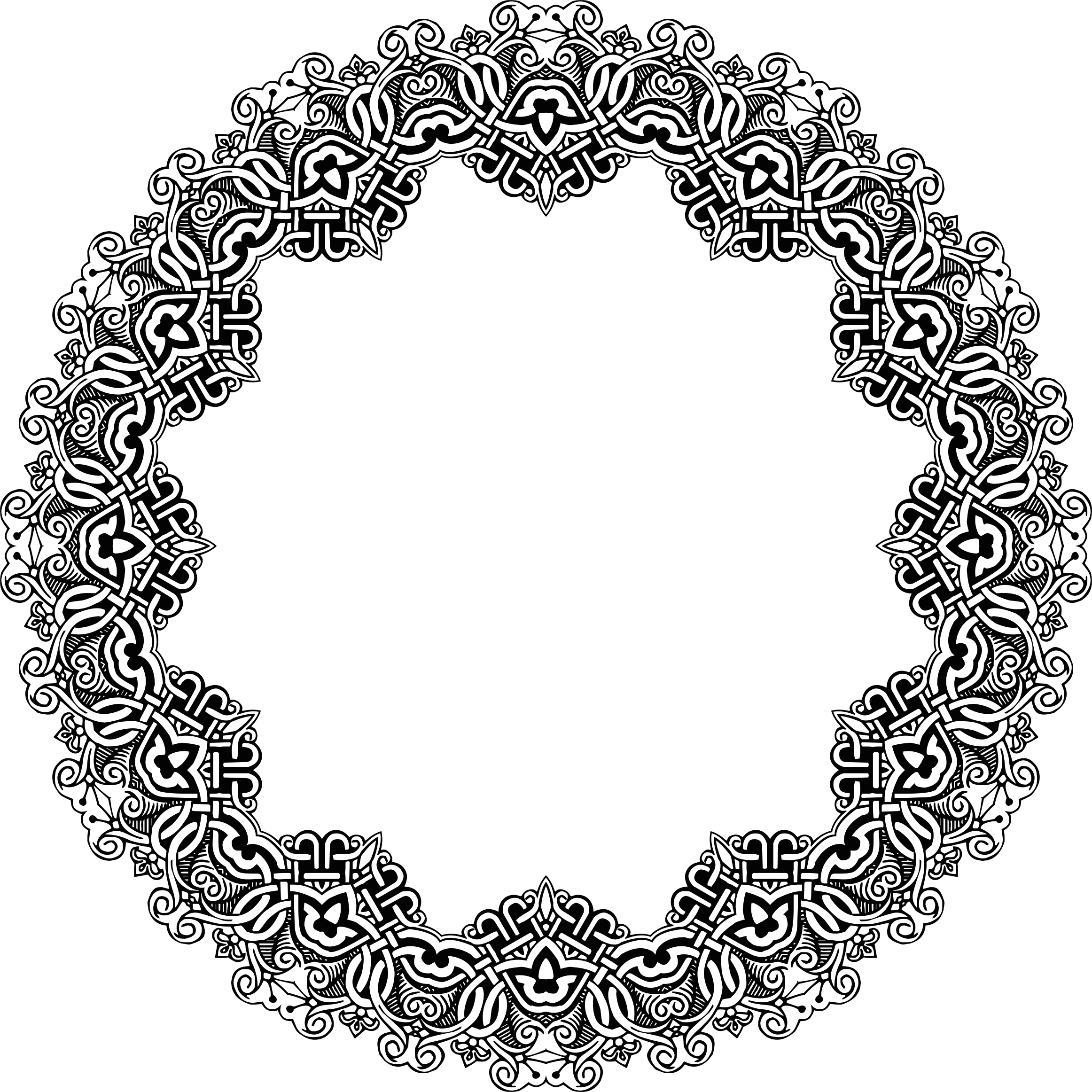 Black Hollow Circle Png (2324x2324)