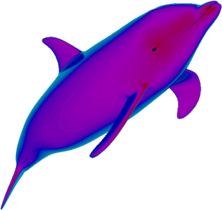 Cool Animated Dolphins Clip Art Images At Best Animations - Vaporwave Dolphin Gif (500x524)