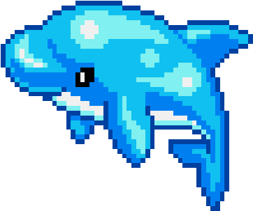 Dolphin Pixel (500x500)
