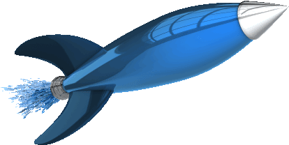 Gif Shortener - Space Rocket Transparent Gif (500x245)