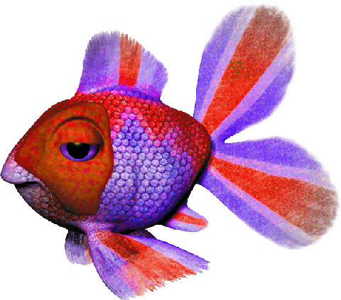 Gifs De Peces Y Delfines - Glitter Fish (480x423)