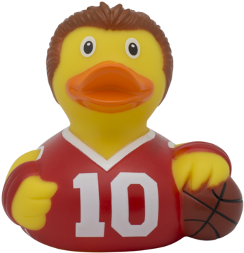 Basketball Player Rubber Duck By Lilalu - Rubber Duck (400x400)