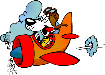 Travelling With Your Pet Could Not Be Easier - Dog On An Airplane Cartoon (427x306)