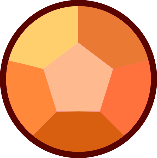 Tangerine Quartz Rose Gemstone - Tangerine Quartz Steven Universe (600x604)
