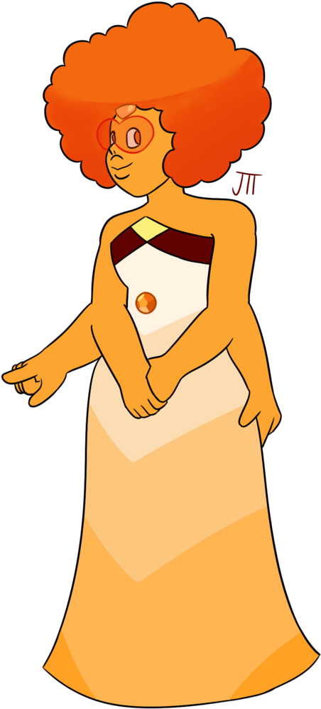 Tangerine Quartz By Anothergem Tangerine Quartz By - Clip Art (1024x1024)