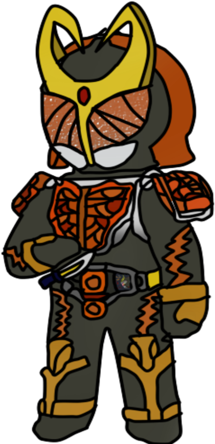 Armored Rider Kenshi Tangerine Arms By Marcospsychic - Cartoon (894x894)