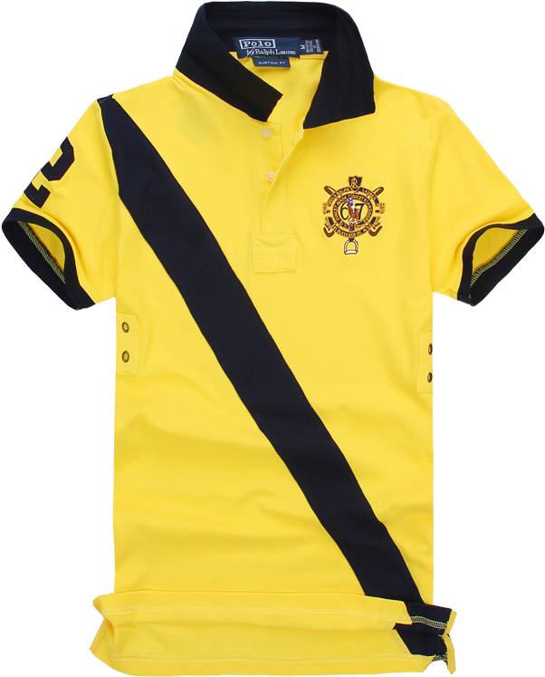 Hot Sale Polo Specials Contrast Color T Shirt Yellow - Black And Yellow Polo Ralph Lauren Shirt (800x800)