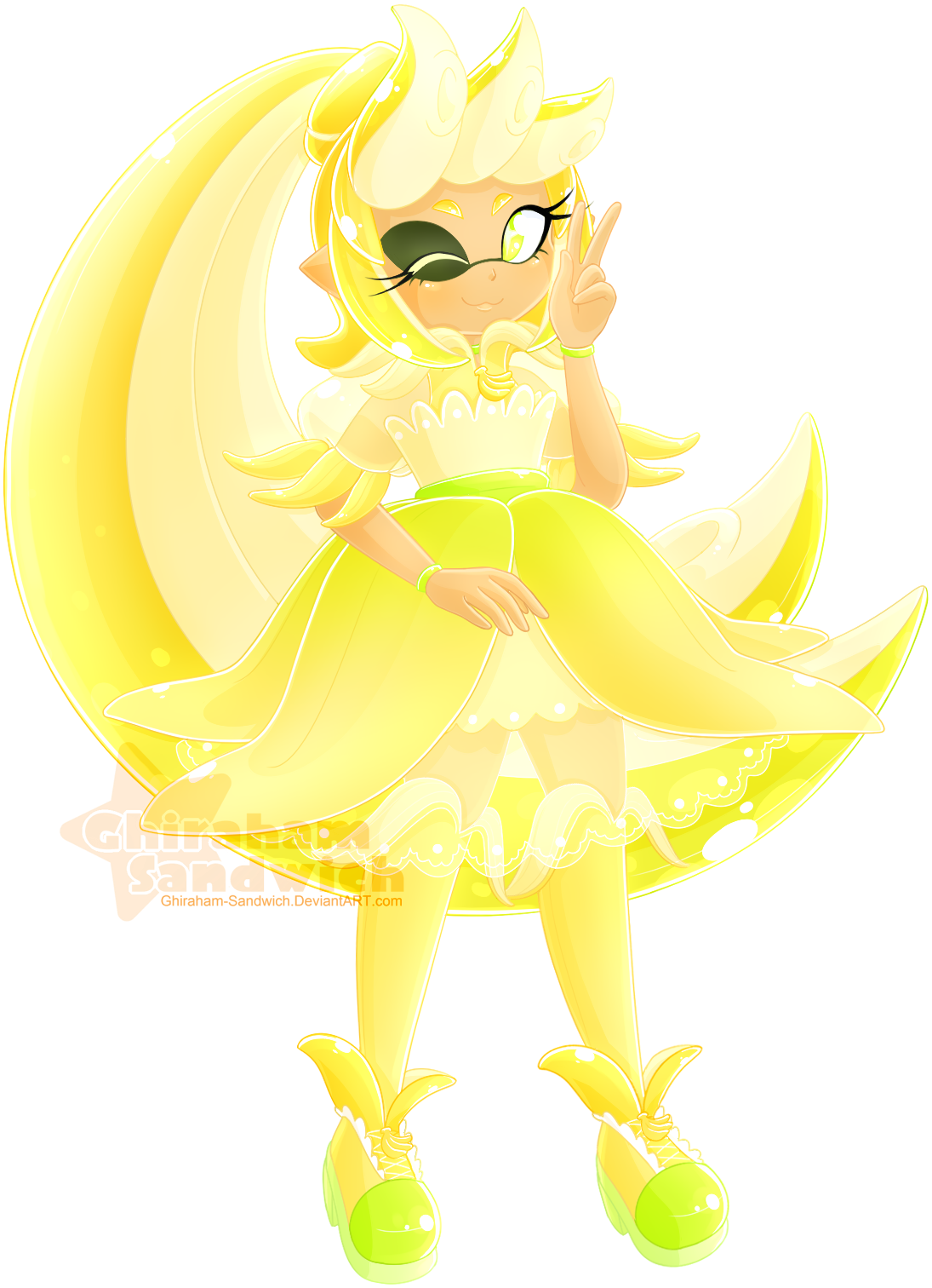 Banana Inkling By Ghiraham-sandwich - Cartoon (1095x1512)