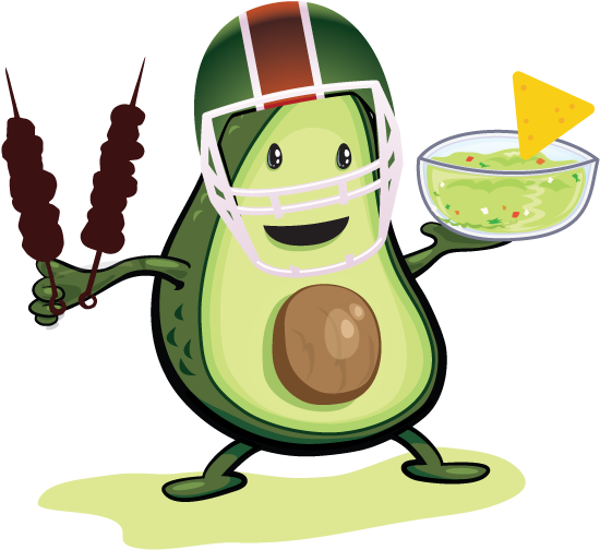 B990b33a7b3e1507048244 Avacado Player - Chip And Salsa Cartoon (612x525)