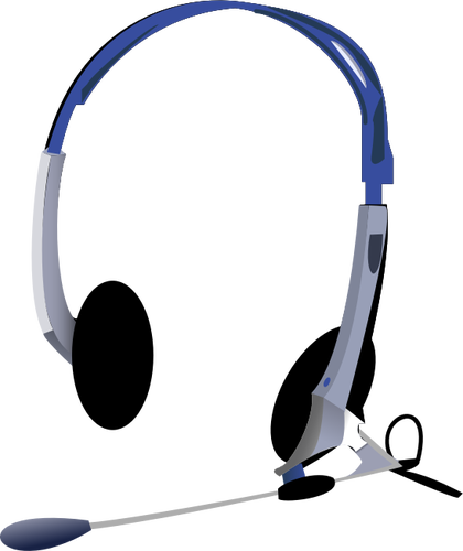 Headphone Clipart Mic Clipart - Headphones Clip Art (420x500)