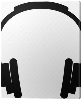 Dj Headphones Vector Illustration Canvas Print • Pixers® - Headphones Dj Vector (400x400)
