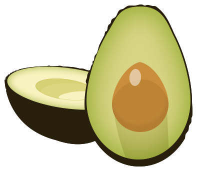 Tortilla Factory - Avocado Emoji Transparent Background (408x408)