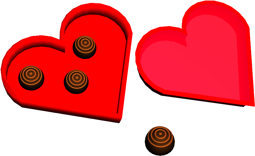 Valentine Box Dl By Madamemidnightrose - Heart (1100x700)