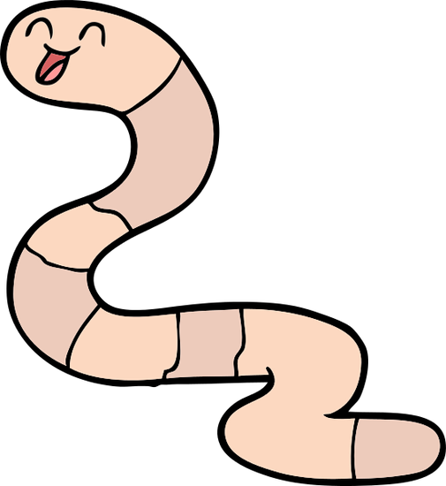 Cartoon Worm Icon - Cartoon Worm (505x550)