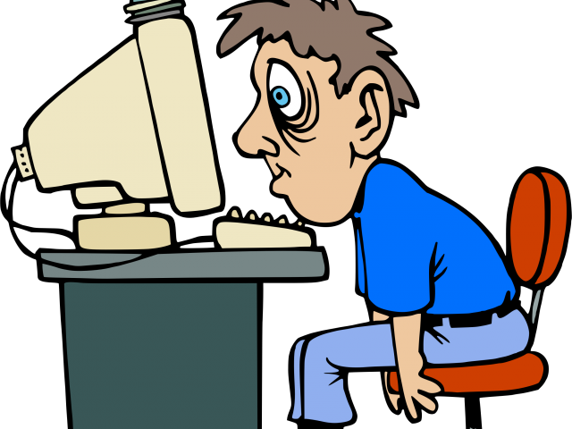 Computer Clipart Tired - Taking Care Of Eyes Clipart (640x480)
