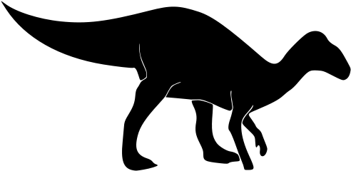 Silhouette Dinosaure - Recherche Google - Ornithopod Silhouette (505x253)