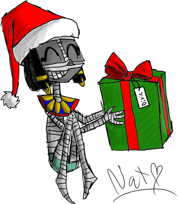 Wrapped Up For Christmas By Cyborgparanoia - Christmas Day (883x905)